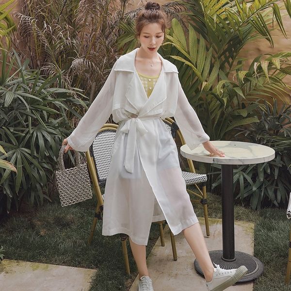 kzvjt ultra- long-sleeved sunscreen clothing for women mid-length 2020 summer new korean style thin lapel thin chiffon trench windbreaker wi, Tan;black
kzvjt ultra- long-sleeved sunscreen clothing for women mid-length 2020 summer new korean style thin lapel thin chiffon trench windbreaker wi, Tan;black