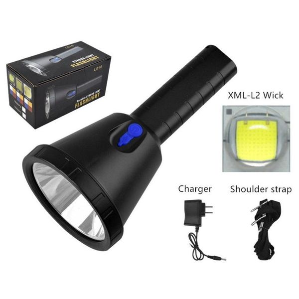 xml2 t6 10w 1200lm led handheld spotlight hunting camping hiking durable rechargeable search lamp with shoulder strap
xml2 t6 10w 1200lm led handheld spotlight hunting camping hiking durable rechargeable search lamp with shoulder strap