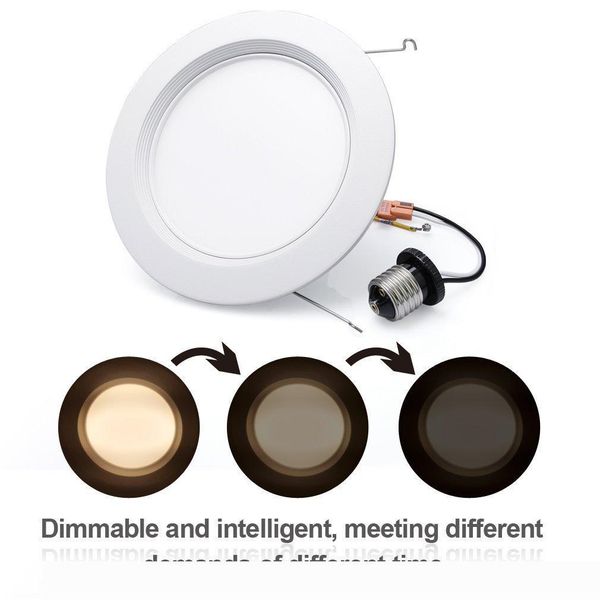 indoor dimmable e26 6" inch 14w(75w replacement) 1000 lumens 2800-3200k warm white led recessed retrofit downlight lighting kit fixture
indoor dimmable e26 6" inch 14w(75w replacement) 1000 lumens 2800-3200k warm white led recessed retrofit downlight lighting kit fixture