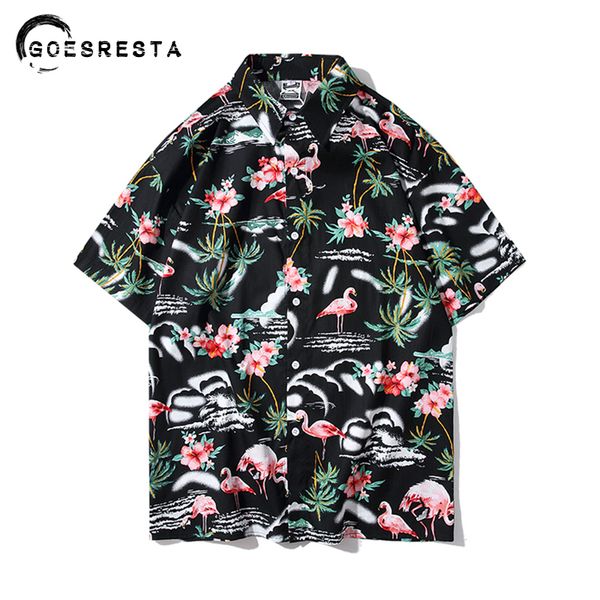 men's casual shirts 2021 beach hawaiian men summer fashion floral loose short sleeve harajuku streetwear couple clothing, White;black
men's casual shirts 2021 beach hawaiian men summer fashion floral loose short sleeve harajuku streetwear couple clothing, White;black