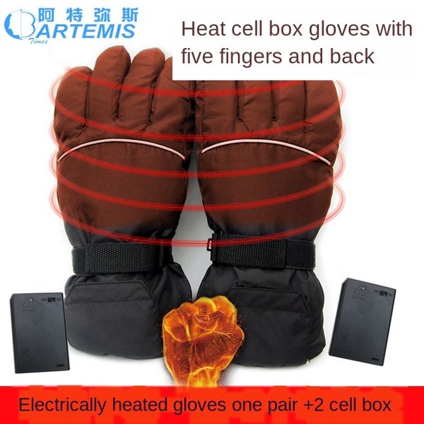 4.5v and battery battery box electric ski heating gloves five-finger hand back heating cotton gloves windproof 
4.5v and battery battery box electric ski heating gloves five-finger hand back heating cotton gloves windproof