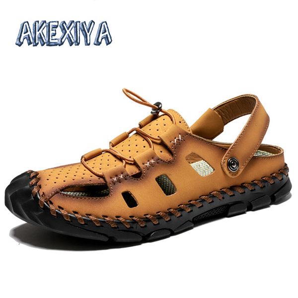 summer men's shoes fashion men sandals handwork leather men's beach sandals comfortable men beach shoes outdoor mans footwear, Black
summer men's shoes fashion men sandals handwork leather men's beach sandals comfortable men beach shoes outdoor mans footwear, Black