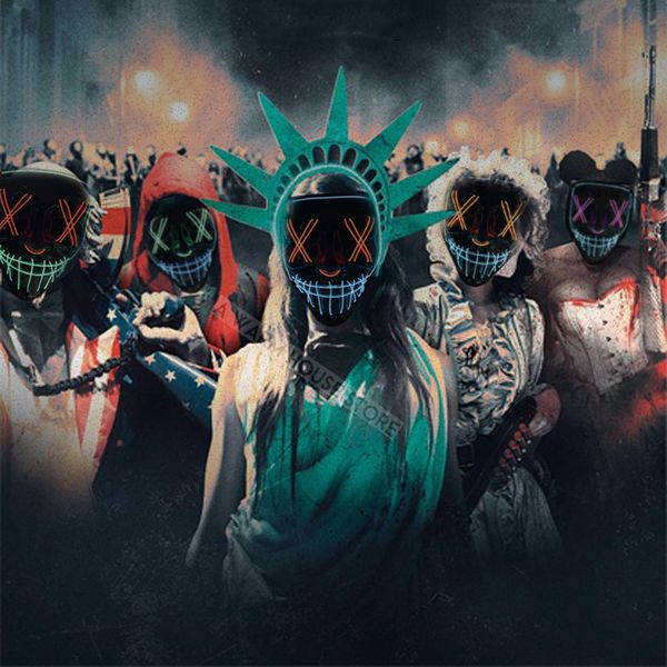 halloween horror mask led glowing masks purge masks election mascara costume dj party light up masks glow in dark 10 colors ing
halloween horror mask led glowing masks purge masks election mascara costume dj party light up masks glow in dark 10 colors ing