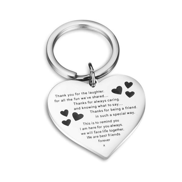 jewelry beautiful butterfly hearts stainless steel friendship key chain for your friends key ring accessories, Silver
jewelry beautiful butterfly hearts stainless steel friendship key chain for your friends key ring accessories, Silver