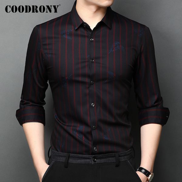 coodrony brand long sleeve shirt men clothes spring autumn fashion striped pattern shirts business casual camisa masculina c6010, White;black
coodrony brand long sleeve shirt men clothes spring autumn fashion striped pattern shirts business casual camisa masculina c6010, White;black