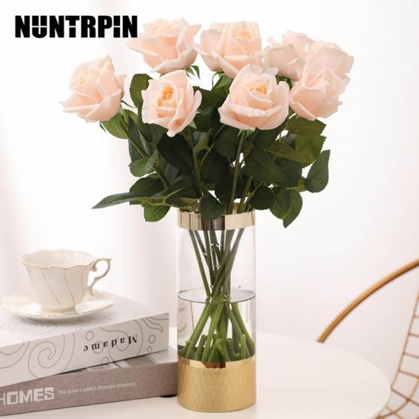 artificial rose flower with leaves simulation rose home office floral decor wedding fake flower
artificial rose flower with leaves simulation rose home office floral decor wedding fake flower