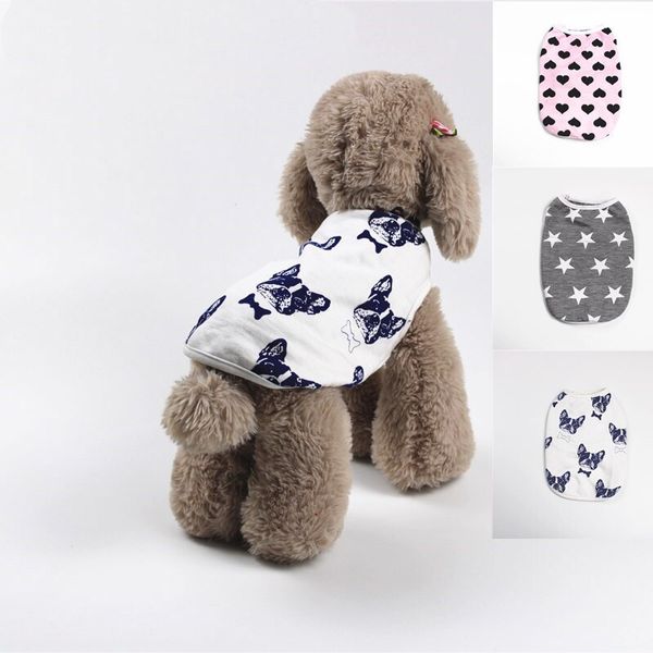 spring/summer dog clothing printed pet t-shirt teddy bear cat small dog pet vest pet clothing
spring/summer dog clothing printed pet t-shirt teddy bear cat small dog pet vest pet clothing