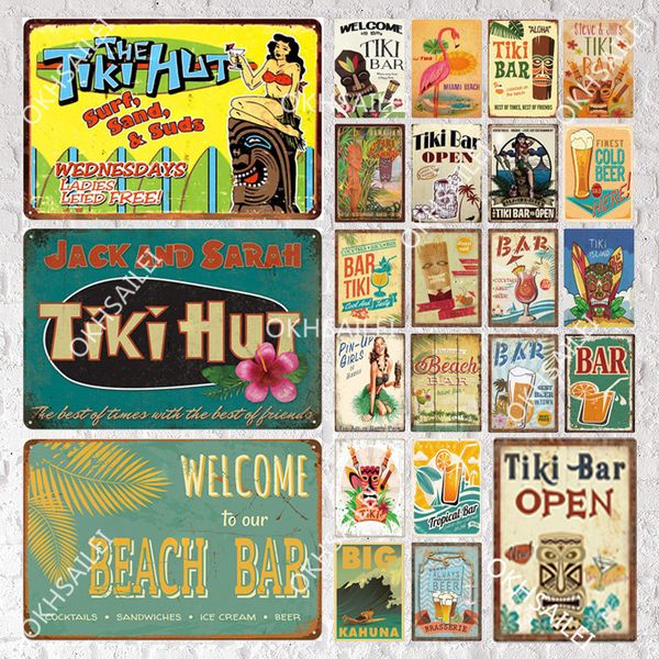 tropical beach coconut tree surf beer drink the tiki hut metal sign vintage tin sign plaque metal vintage wall art decor for bar
tropical beach coconut tree surf beer drink the tiki hut metal sign vintage tin sign plaque metal vintage wall art decor for bar