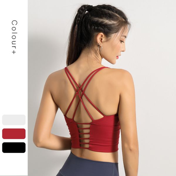 spaghetti strap beauty back sports brassiere women's -resistant push up underwear no steel ring vest movement yoga fitness, White;black
spaghetti strap beauty back sports brassiere women's -resistant push up underwear no steel ring vest movement yoga fitness, White;black