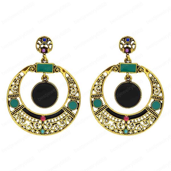 vintage alloy micro inlaid rhinestone hollow round earrings personalized fashion oval earrings jewelry, Silver
vintage alloy micro inlaid rhinestone hollow round earrings personalized fashion oval earrings jewelry, Silver