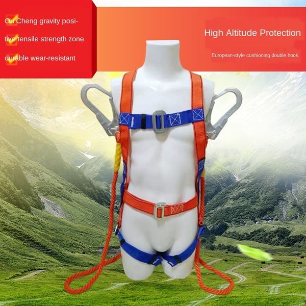 oyyjs european-style fall-proof double back buffer full-body five-point safety belt for aerial work air conditioning installation air condit
oyyjs european-style fall-proof double back buffer full-body five-point safety belt for aerial work air conditioning installation air condit