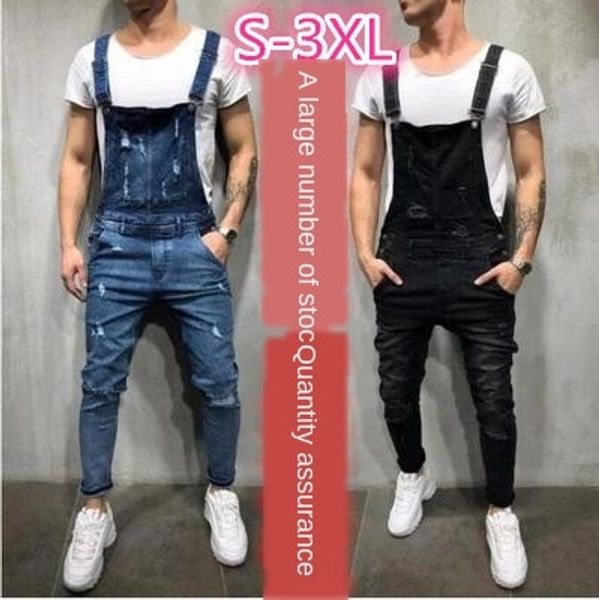 tearing loose men's denim tight leggings tearing loose men's denim suspender tight pants sling sling pants suspender leggings, Blue
tearing loose men's denim tight leggings tearing loose men's denim suspender tight pants sling sling pants suspender leggings, Blue