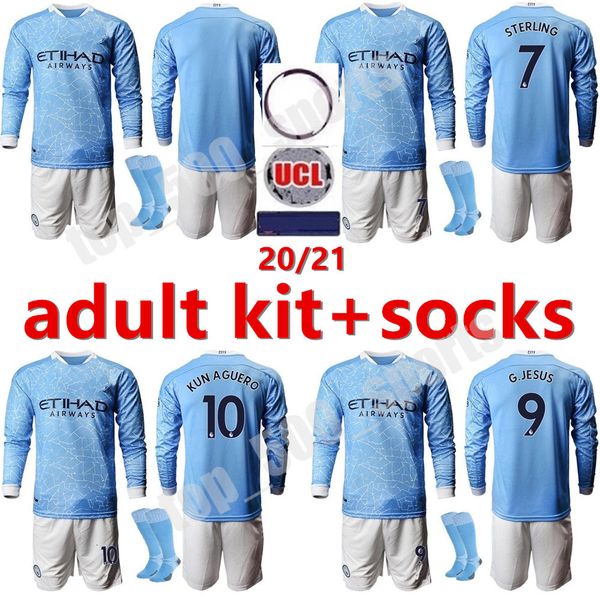 20 21 sterling de bruyne kun aguero manchester soccer jersey city 2020 2021 sane jesus football shirt long sleeves kit sets uniform, Black
20 21 sterling de bruyne kun aguero manchester soccer jersey city 2020 2021 sane jesus football shirt long sleeves kit sets uniform, Black