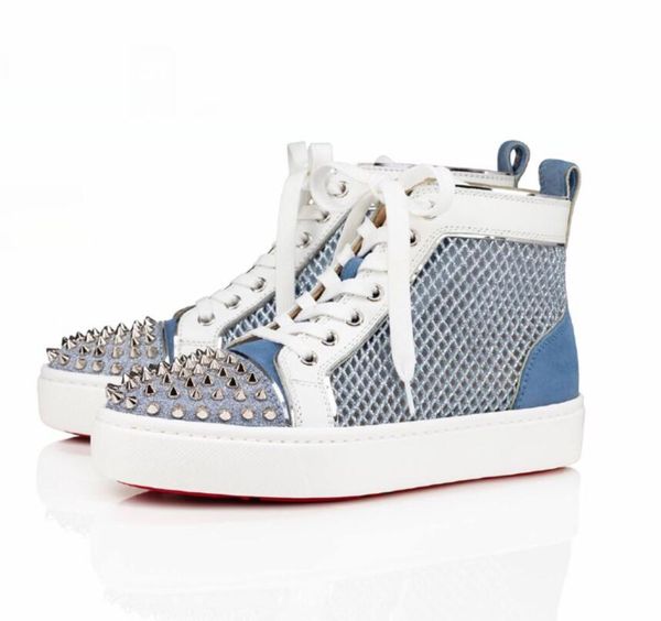 originals ac loulou spikes sneakers blue mesh leather lace up men,women red bottom shoes outdoor casual shoes eu35-47, Black
originals ac loulou spikes sneakers blue mesh leather lace up men,women red bottom shoes outdoor casual shoes eu35-47, Black