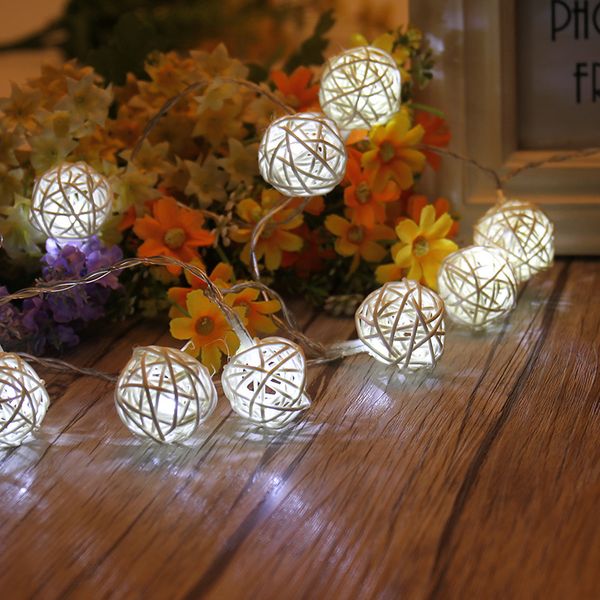 10 - head led thailand rattan battery box lamp string christmas holiday indoor decorative lights 3 color
10 - head led thailand rattan battery box lamp string christmas holiday indoor decorative lights 3 color