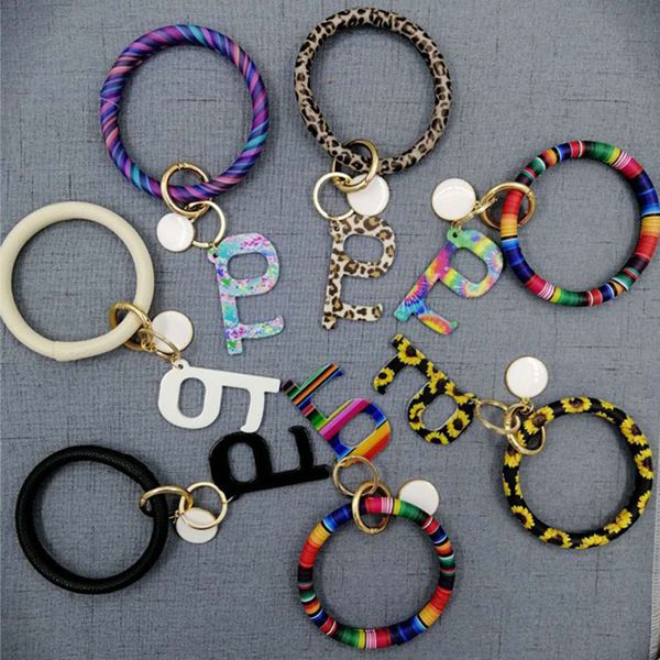 13 style new leather wristlet keychains edc contactless safety door opener keyrings bracelet women leopard flower print key chain ring
13 style new leather wristlet keychains edc contactless safety door opener keyrings bracelet women leopard flower print key chain ring