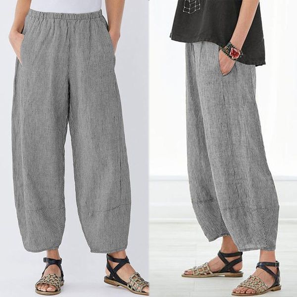 zanzea 2020 women streetwear summer striped pants casual loose pockets pantalon harem trouser elastic waist sweatpants plus size, Black;white
zanzea 2020 women streetwear summer striped pants casual loose pockets pantalon harem trouser elastic waist sweatpants plus size, Black;white
