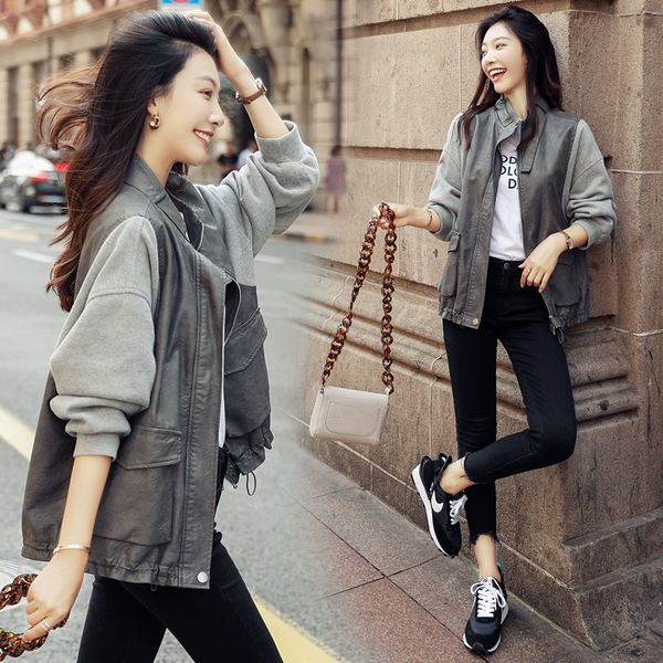 european fashion trend comfortable short jacket casual 2020 spring sutumn long-sleeved elegant temperament women jacket w23, Black;brown
european fashion trend comfortable short jacket casual 2020 spring sutumn long-sleeved elegant temperament women jacket w23, Black;brown
