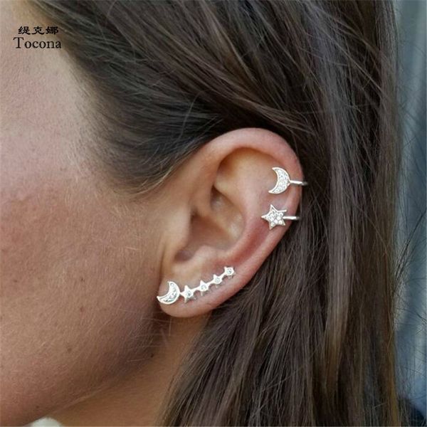 3pcs/set vintage moon star stud earring set for women antique gold silver color earring brincos jewelry accessories 6181, Golden
3pcs/set vintage moon star stud earring set for women antique gold silver color earring brincos jewelry accessories 6181, Golden