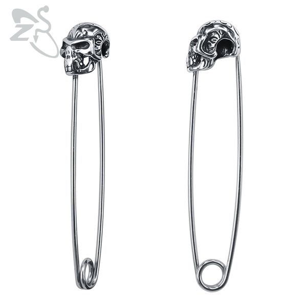 zs punk style skull pin shape stud earrings for women men vintage hip hop earring gothic jewelry male biker accessories gifts, Golden;silver 
zs punk style skull pin shape stud earrings for women men vintage hip hop earring gothic jewelry male biker accessories gifts, Golden;silver
