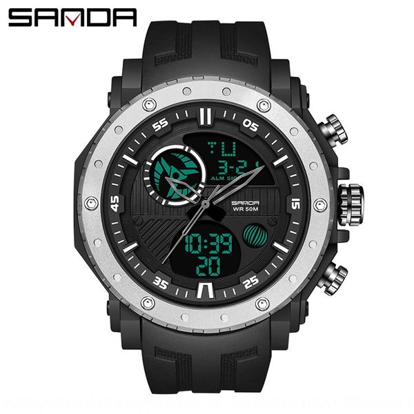 tz1de sanda korean intelligent multi-functional luminous electronic dual-display luminous electronic watch waterproof outdoor mountaineering, Blue
tz1de sanda korean intelligent multi-functional luminous electronic dual-display luminous electronic watch waterproof outdoor mountaineering, Blue