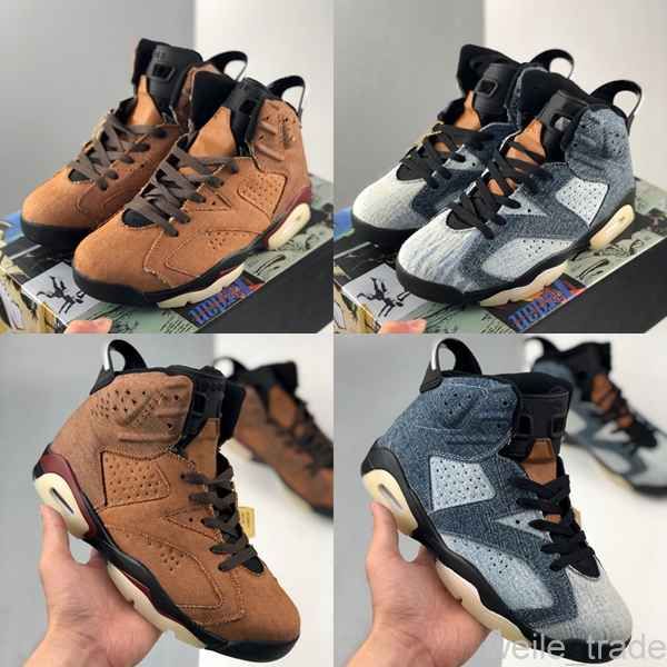 with box new 6 6s denim travis mens basketball shoes vi man blue brown jeans sports sneakers outdoor jumpman trainers baskets des chaussure
with box new 6 6s denim travis mens basketball shoes vi man blue brown jeans sports sneakers outdoor jumpman trainers baskets des chaussure