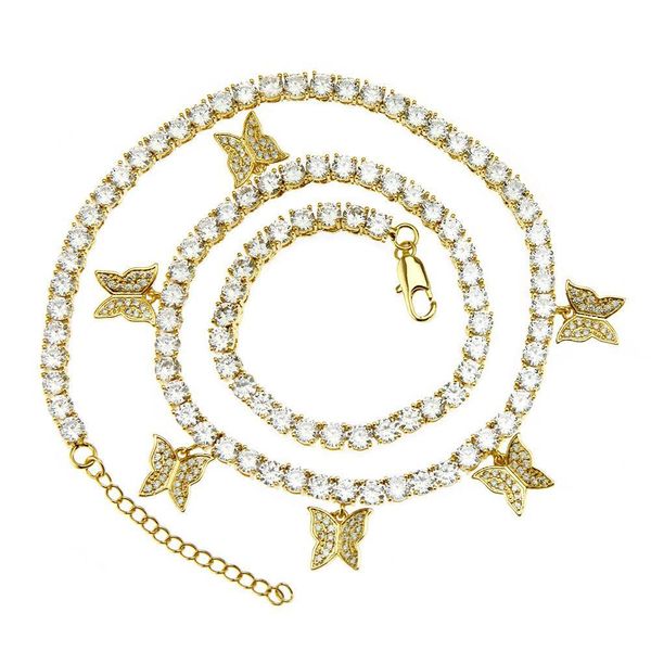 2020 designer hip hop creative copper micro inlaid zircon butterfly single row tennis chain necklace men and women fashion clavicle chain, Black
2020 designer hip hop creative copper micro inlaid zircon butterfly single row tennis chain necklace men and women fashion clavicle chain, Black