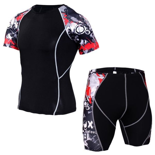 men's sportswear set of pieces count pressure suits secda conda sports clothing joggeento gi workout sports kit, Black;blue
men's sportswear set of pieces count pressure suits secda conda sports clothing joggeento gi workout sports kit, Black;blue