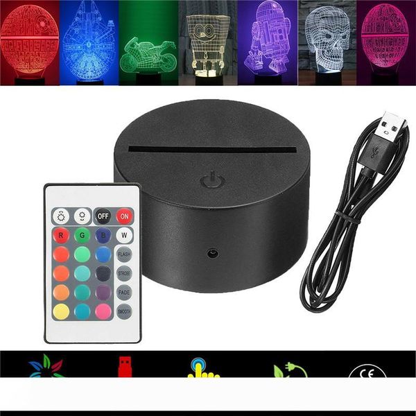 3d night led light lamp base, led 3d illusion night lights, 7 colors changing for bedroom child room living shop cafe office
3d night led light lamp base, led 3d illusion night lights, 7 colors changing for bedroom child room living shop cafe office