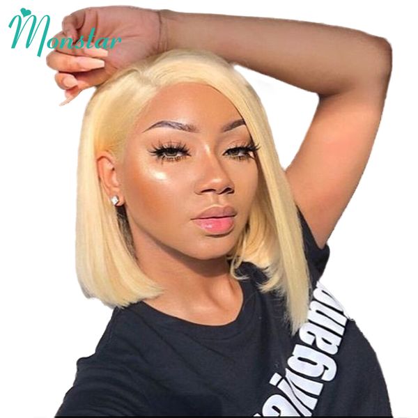 monstar 13x6 613 blonde short bob wigs remy brazilian straight 1b 613 lace wig ombre lace front human hair wig for women, Black
monstar 13x6 613 blonde short bob wigs remy brazilian straight 1b 613 lace wig ombre lace front human hair wig for women, Black