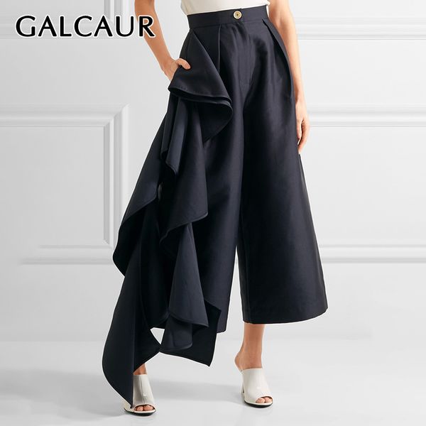 galcaur ruffle trousers for women high waist oversize asymmetrical wide leg pants female clothes korean 2020 autumn fashion new, Black;white
galcaur ruffle trousers for women high waist oversize asymmetrical wide leg pants female clothes korean 2020 autumn fashion new, Black;white