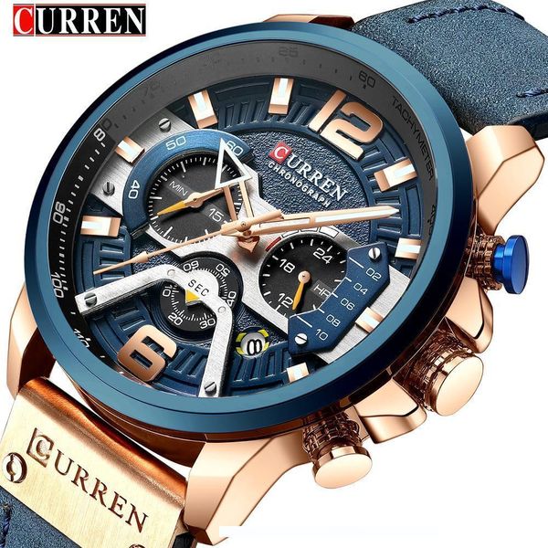 curren casual sport watches for men blue brand luxury 8329 leather wrist watch man clock fashion chronograph wristwatch sh190929, Slivery;brown
curren casual sport watches for men blue brand luxury 8329 leather wrist watch man clock fashion chronograph wristwatch sh190929, Slivery;brown
