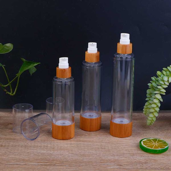 empty bamboo cosmetic bottle travel liquid bottles airless pump vacuum container eco-friendly 20ml 30ml 50ml 80ml 100ml 120ml
empty bamboo cosmetic bottle travel liquid bottles airless pump vacuum container eco-friendly 20ml 30ml 50ml 80ml 100ml 120ml