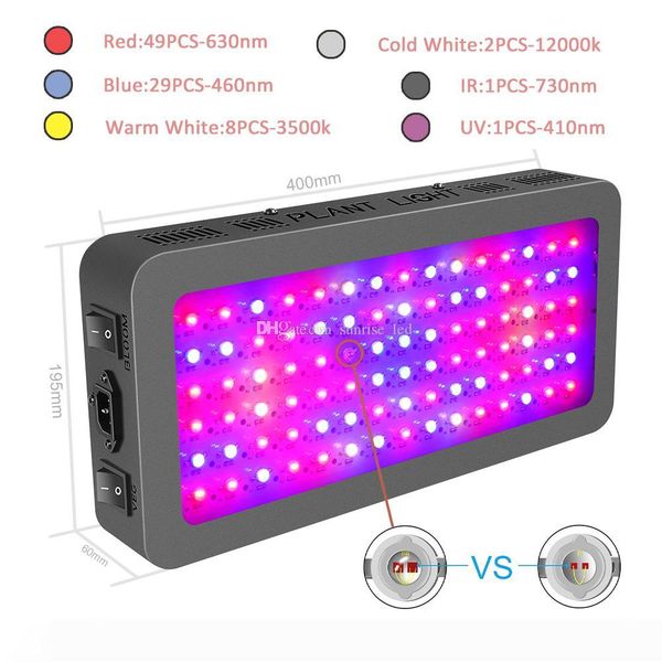 double chips 900w full spectrum led grow lights for hydroponic indoor plants grow veg bloom
double chips 900w full spectrum led grow lights for hydroponic indoor plants grow veg bloom