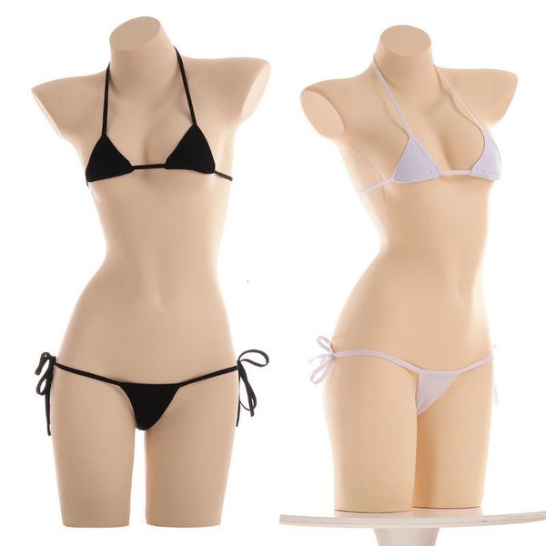 amazing bikini small cups cover only nipples panties tied on fit wide range of sizes cotton black white micro lingerie, White;black
amazing bikini small cups cover only nipples panties tied on fit wide range of sizes cotton black white micro lingerie, White;black