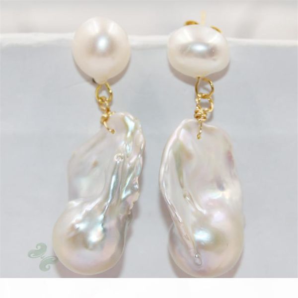 16-28mm gray baroque pearl earrings hook cultured aurora earbob women fashion natural flawless dangler luxury chic classic, Silver
16-28mm gray baroque pearl earrings hook cultured aurora earbob women fashion natural flawless dangler luxury chic classic, Silver
