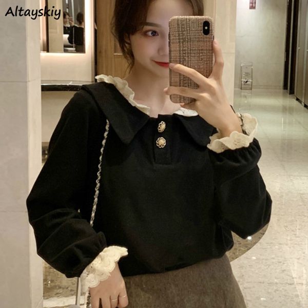 рубашки шнурка женщин оборками лоскутная peter pan collar весна новый стильный шик моды сладкий опрятный студент женщин ретро ulzzang, White
рубашки шнурка женщин оборками лоскутная peter pan collar весна новый стильный шик моды сладкий опрятный студент женщин ретро ulzzang, White
