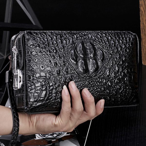crocodile pattern anti-theft password lock wallet genuine leather wallet men's clutch bag business wallet large capacity purse, Red;black
crocodile pattern anti-theft password lock wallet genuine leather wallet men's clutch bag business wallet large capacity purse, Red;black