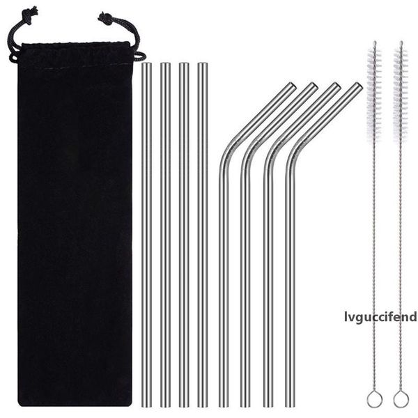 10 pcs /set reusable drinking straw 215mm *6mm stainless steel metal straw with cleaner brush and package bag
10 pcs /set reusable drinking straw 215mm *6mm stainless steel metal straw with cleaner brush and package bag