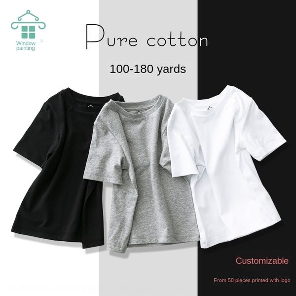 chong guan clothing white short-sleeved children's t-shirt children's clothing summer cotton black t-shirt boys and girls, Blue
chong guan clothing white short-sleeved children's t-shirt children's clothing summer cotton black t-shirt boys and girls, Blue