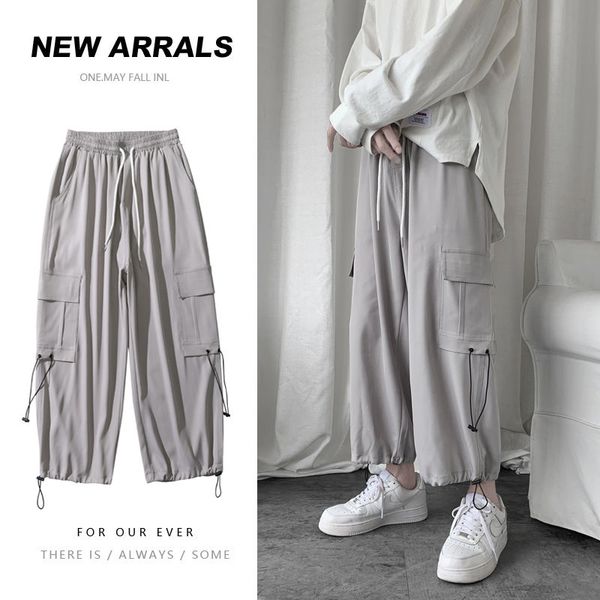autumn casual pants men's fashion solid color multi-pocket overalls men streetwear loose hip-hop straight trousers mens m-2xl, Black
autumn casual pants men's fashion solid color multi-pocket overalls men streetwear loose hip-hop straight trousers mens m-2xl, Black