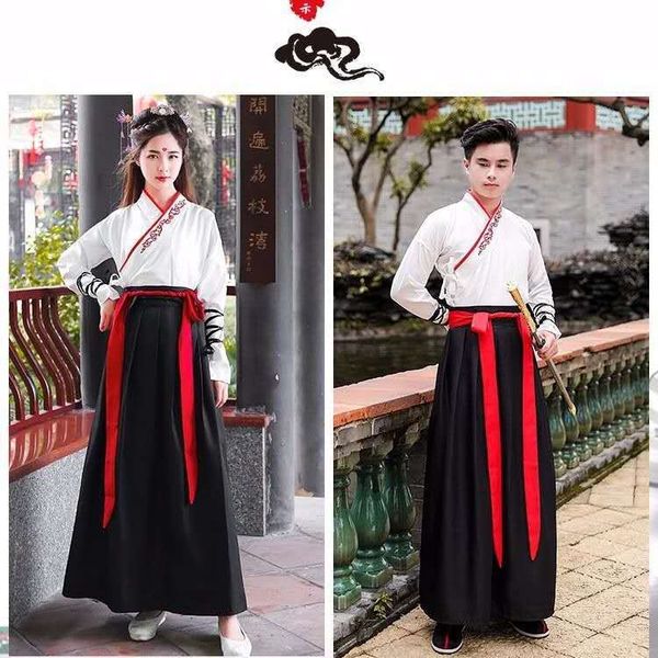 yvaev ancient costume martial arts wear couple wear couple chinese style class clothing student sports meeting men and women han clothing ha, Black;red
yvaev ancient costume martial arts wear couple wear couple chinese style class clothing student sports meeting men and women han clothing ha, Black;red