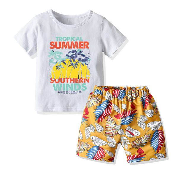 boys summer vacation shorts beach pants suit children's baby t-shirt shorts two-piece suit, White
boys summer vacation shorts beach pants suit children's baby t-shirt shorts two-piece suit, White