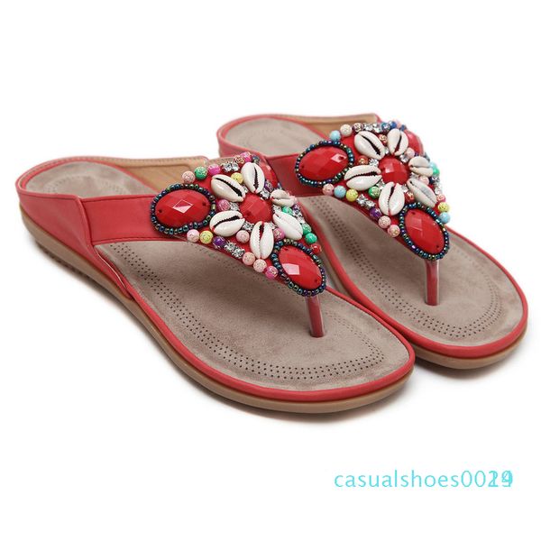 size 35-45 female fashion colors flip flops woman summer pu leather slippers ladies crystals outdoor shoes women flat heels shoe c29, Black
size 35-45 female fashion colors flip flops woman summer pu leather slippers ladies crystals outdoor shoes women flat heels shoe c29, Black