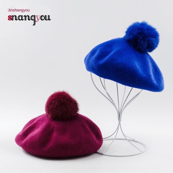 new mushroom rabbit fur ball beret painter mao mao painter fur all-match warm wool hat woolen hat, Blue;gray
new mushroom rabbit fur ball beret painter mao mao painter fur all-match warm wool hat woolen hat, Blue;gray