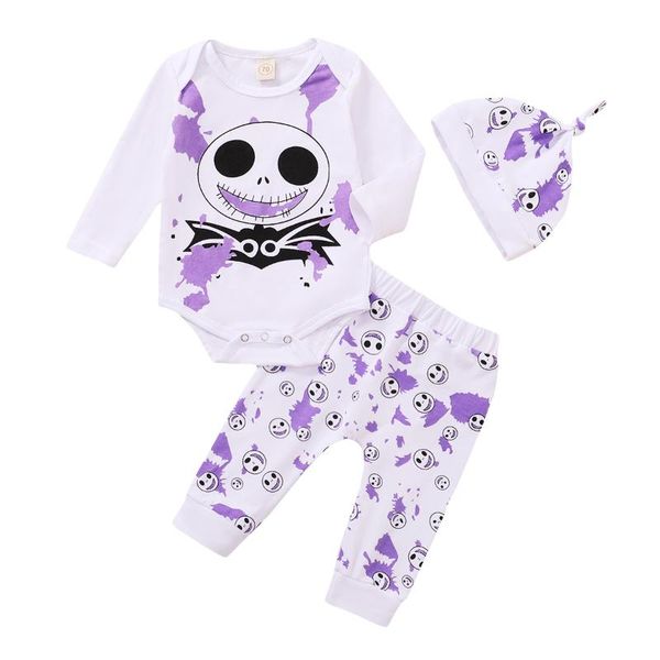 holloween одежда набор малышей мальчики мультфильм хлопок одежда дети bodysuit топы + брюки hat 3шт эпикировка set, White
holloween одежда набор малышей мальчики мультфильм хлопок одежда дети bodysuit топы + брюки hat 3шт эпикировка set, White