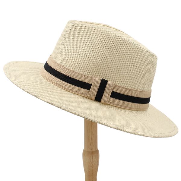 fashion women men straw sun hat with wide brim panama hat for beach fedora jazz hat size 56-58cm y200716, Blue;gray
fashion women men straw sun hat with wide brim panama hat for beach fedora jazz hat size 56-58cm y200716, Blue;gray