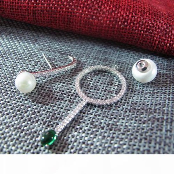 long 925 sterling silver earpin cz diamond imitation pearl emerald green earrings 18k white gold plated women party jewelry, Golden;silver
long 925 sterling silver earpin cz diamond imitation pearl emerald green earrings 18k white gold plated women party jewelry, Golden;silver