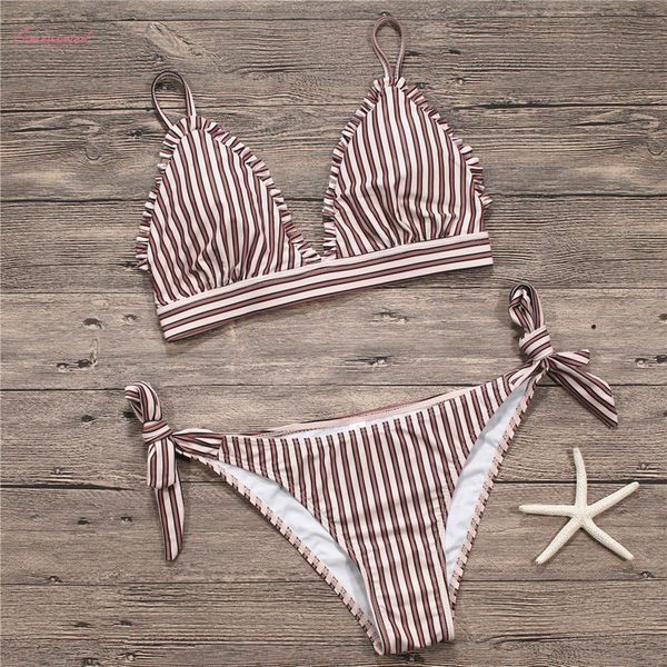 2020 bikini set push up women swimwear bikinis swimsuit female striped swim suit ruffle frilled bikinis tie bottoms, White;black
2020 bikini set push up women swimwear bikinis swimsuit female striped swim suit ruffle frilled bikinis tie bottoms, White;black