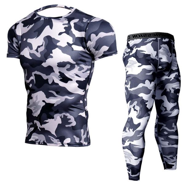 running sets 2021 2 piece tracksuit male compression short sleeves t shirt camouflage sweatshirt + fitness leggings thermal underwear, Black;blue
running sets 2021 2 piece tracksuit male compression short sleeves t shirt camouflage sweatshirt + fitness leggings thermal underwear, Black;blue